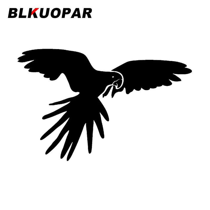 BLKUOPAR For Flying Parrot Silhouette Car Sticker Personality Waterproof Decal Funny Trunk Surfboard Windshield Vinyl Car Wrap