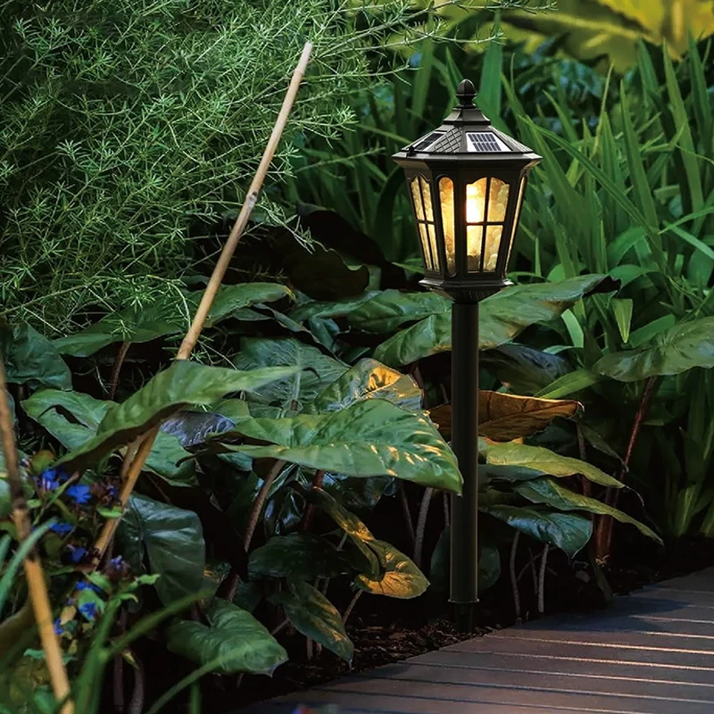 Premium Outdoor Waterproof Lawn Path Lights Solar Panels High-Brightness LEDs Die-Cast Aluminum Housing for Modern Home Garden
