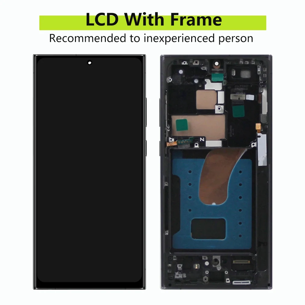 6.78\'\' AMOLED S23 Ultra LCD Screen For Samsung Galaxy S23 Ultra S918B S918U LCD Display with Touch Screen Digitizer With Frame