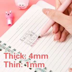 6 PCS/PACK KAWAII 고양이 발톱 파스텔 컬러 하이 라이터 그리기 아트 마커 형광성 펜 선물 문구 귀여운 학교 용품 10 최고의 판매 미니 하이 라이터 -110