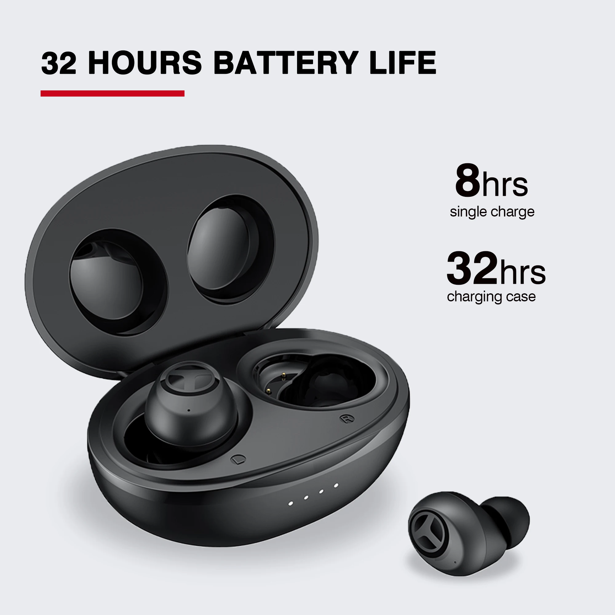 Tranya TWS T10B Chống Nước Thật Tai Nghe Nhét Tai Không Dây Bluetooth