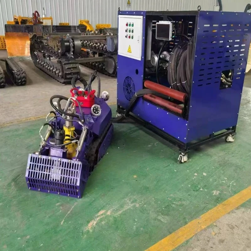 روبوت التجريف عالي الأداء هو آلة صناعية تستخدم لتنظيف خطوط أنابيب الصرف الصحي #4