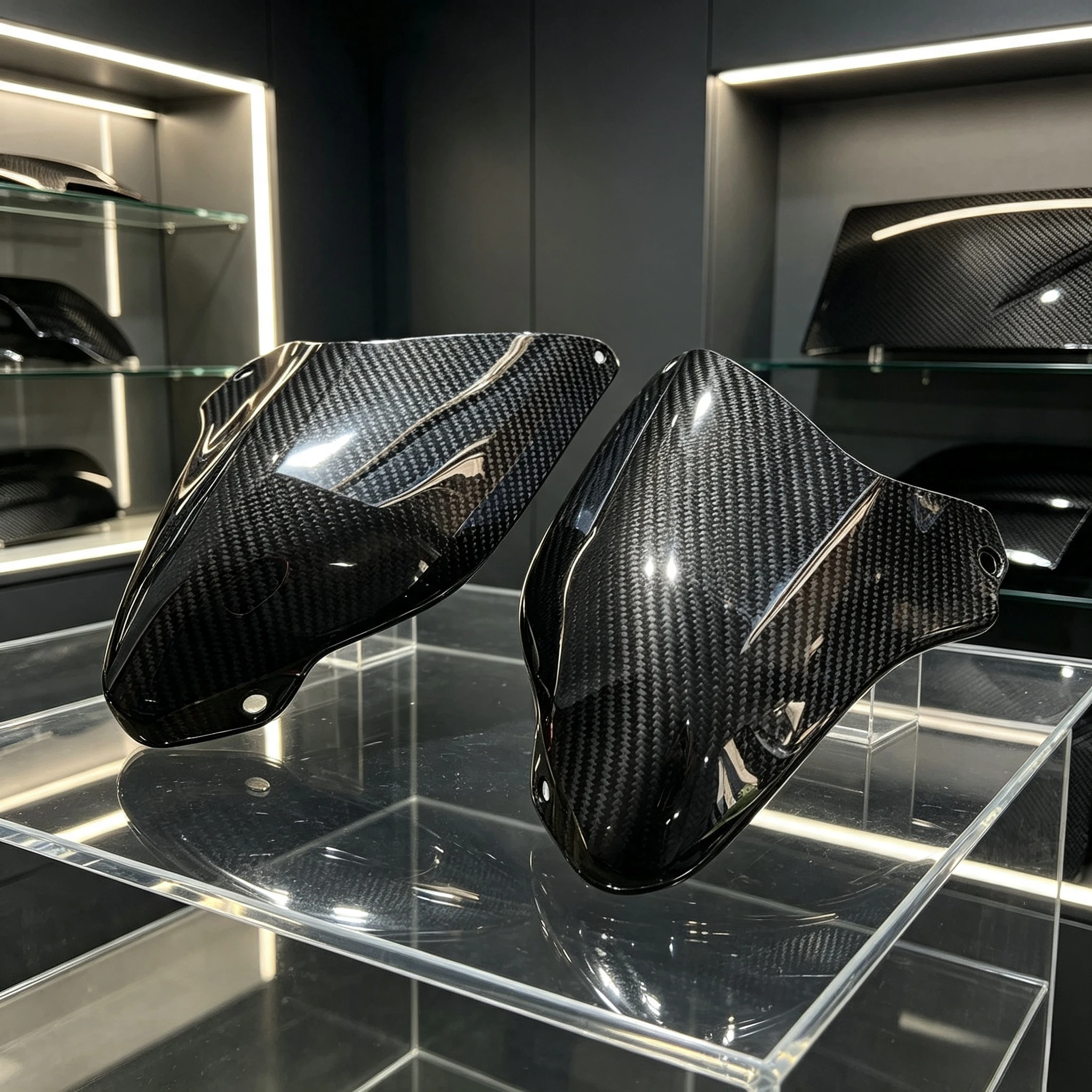 Carbon Fiber Motorcycle Side Falling Protection Cover for Kawasaki Z900 2024-2026
