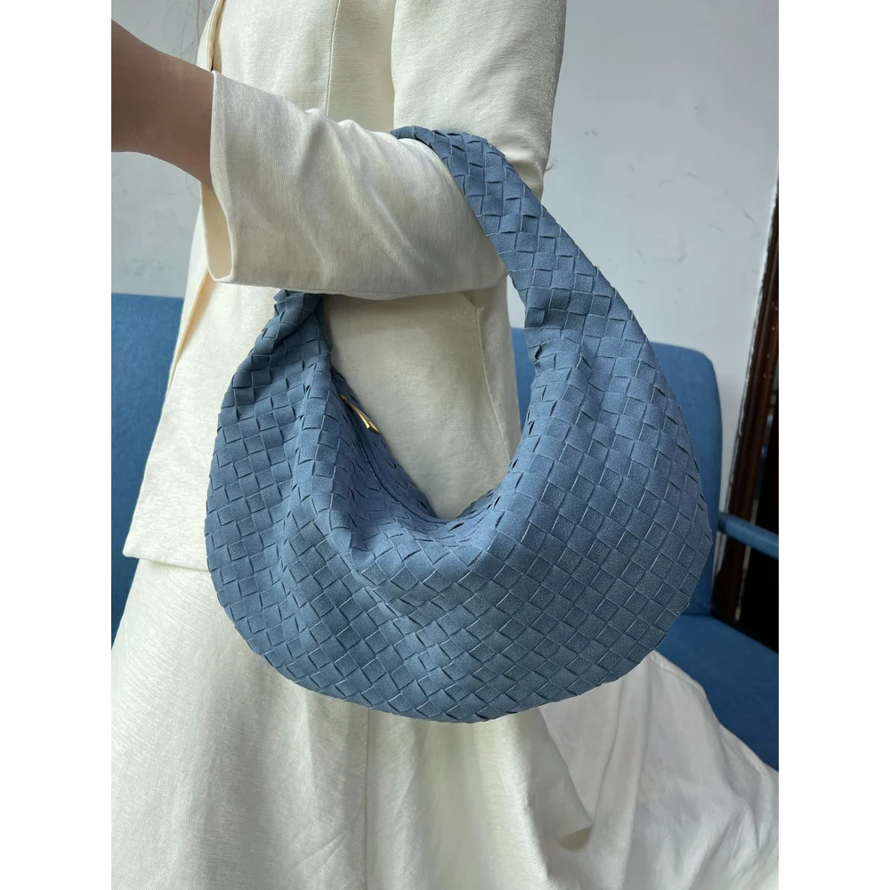 

2025 Autumn And Winter New Woven Bag, High-end Western-style Armpit Bag, Women's Single Shoulder Handbag, Large Dumpling Bag