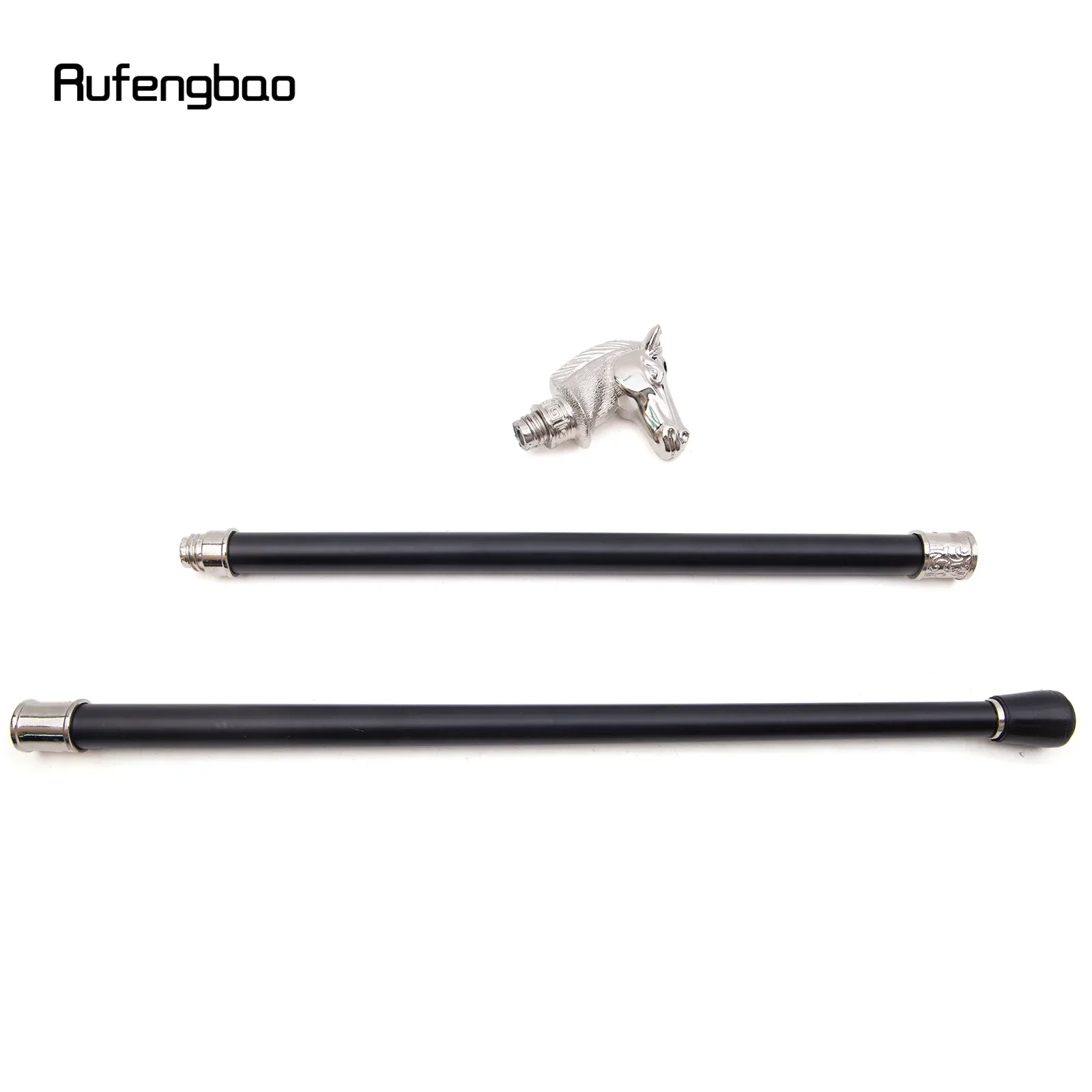 الأبيض سباق الحصان الخشن رئيس الحيوان موضة عصا للمشي ديكور Cospaly حفلة عصرية عصا للمشي Crosier 93 سنتيمتر