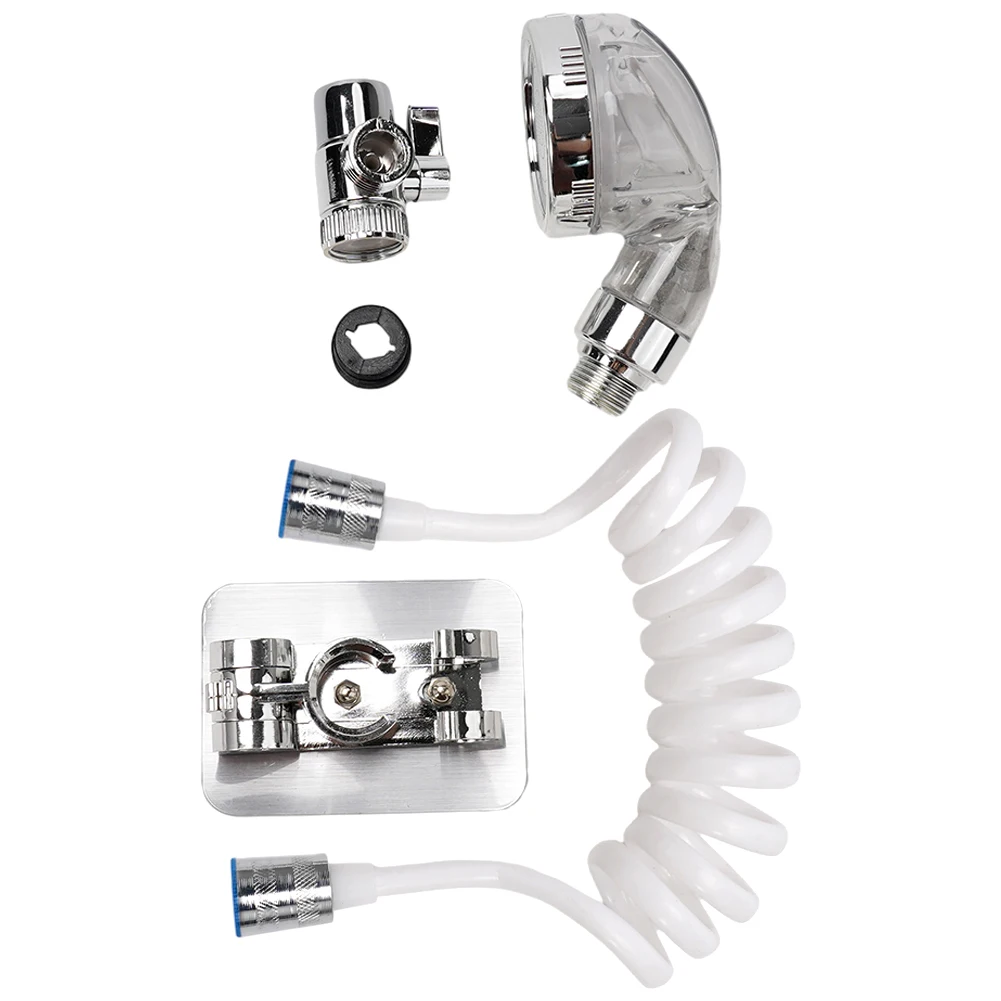 Simple Style Shampoo Artifact Shower Faucet Set Washbasin Attachment Bathroom External Faucet Sprayer Hose Nozzle