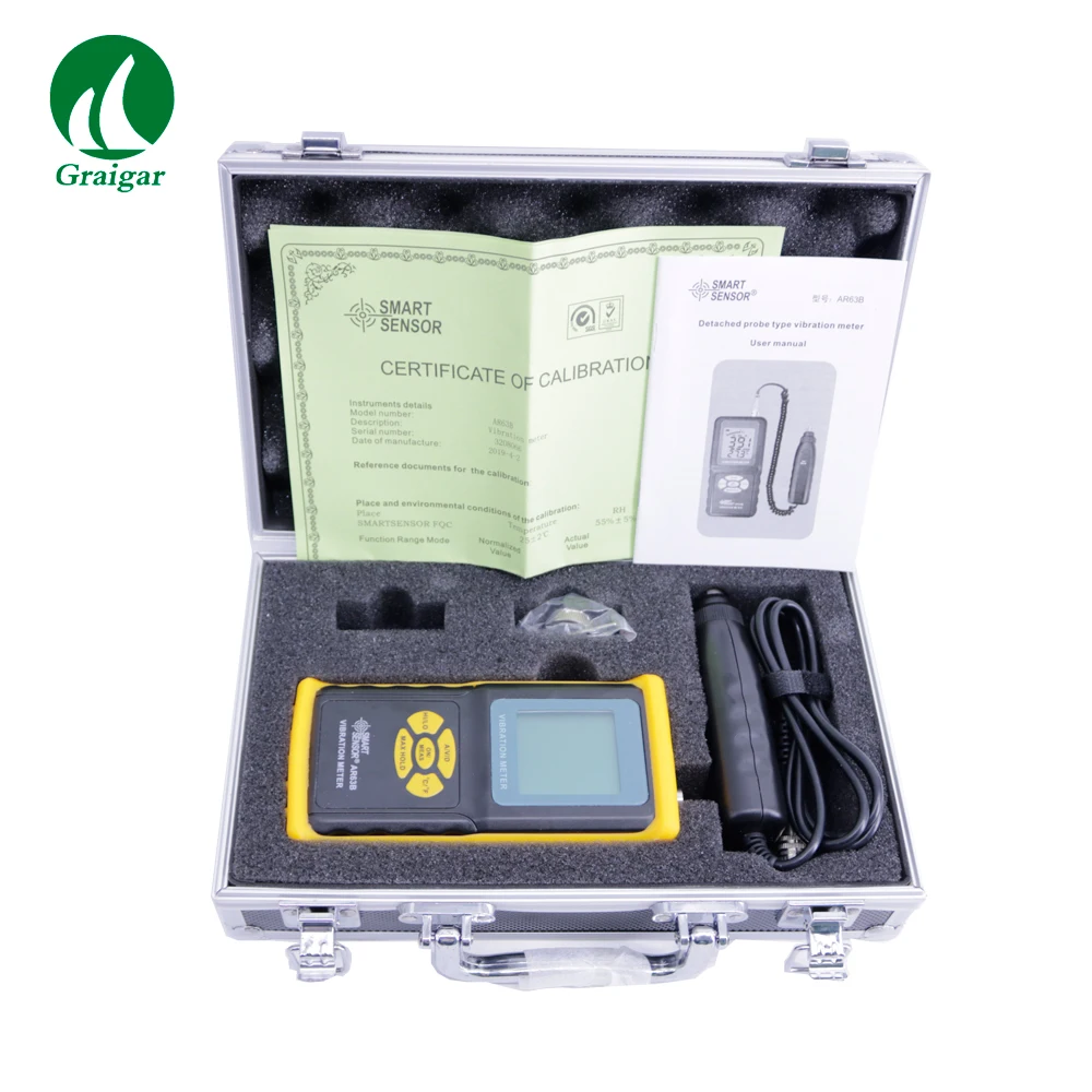 Smart Sensor AR63B Digital Precision Vibration Meter Vibration Gauge Vibration Analyzer