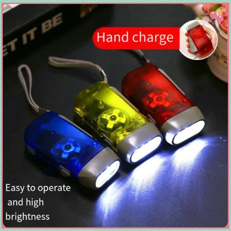 3 LED اليد الضغط دينامو كرنك الطاقة يختتم مصباح يدوي الشعلة ضوء اليد الصحافة كرنك التخييم ضوء المصباح للمنزل في الهواء الطلق