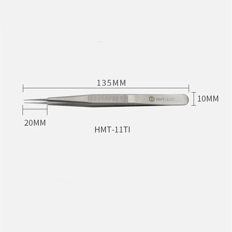 Precision Tweezers Non-Magnetic Anti-Rust Stainless Steel Fingerprint Fly Wire Tweezer Electronics Phone Repair Tools