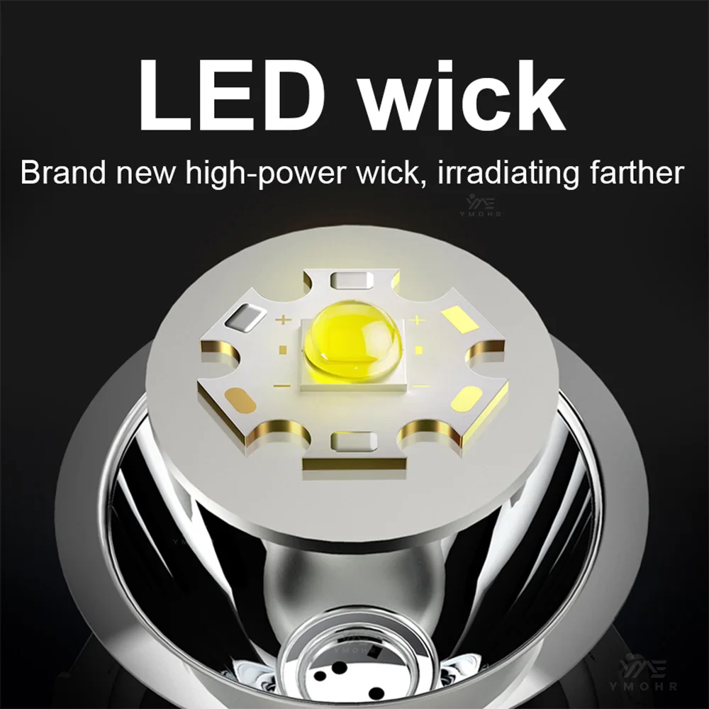 7600000000LM Diving Headlight Dive 5000m Professional Diving Headlamp Underwater Strong Light Waterproof Super Bright Head Torch