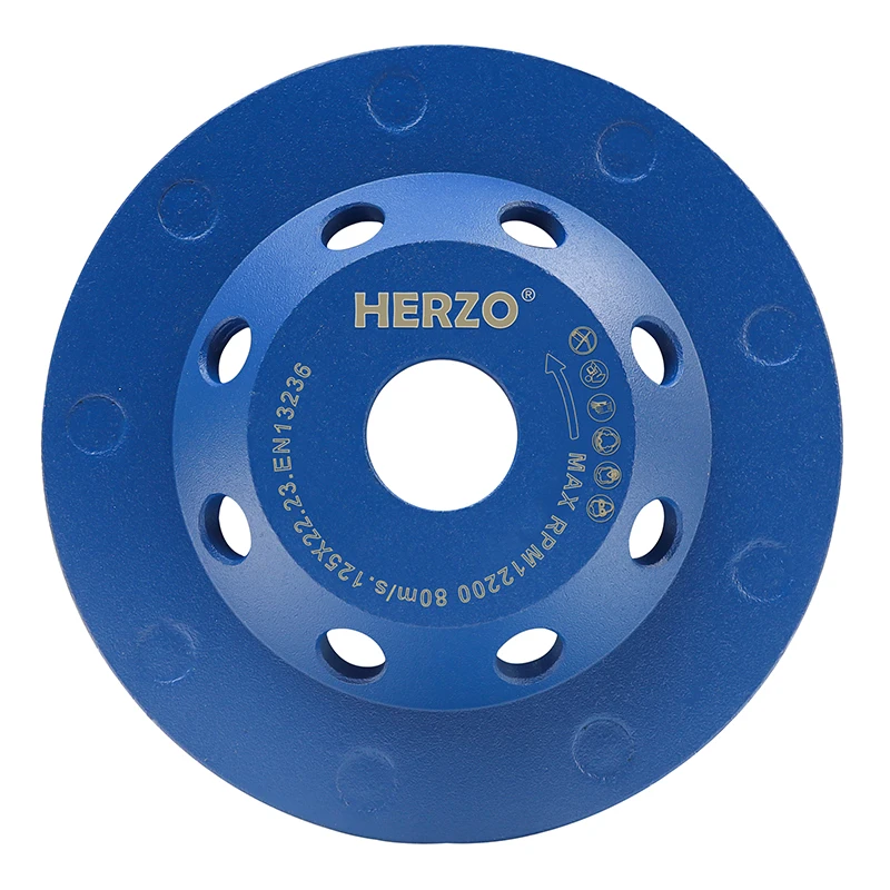Imagem -02 - Herzo-rebolo Multi-dentes Disco Abrasivo de Diamante Fresadora de Alvenaria de Concreto 125 mm 5