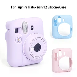 Silicone Protect Case for Fujifilm Instax Mini 12 Camera case Soft Shell Solid Color Scratch-proof Mini 12 Camera bag