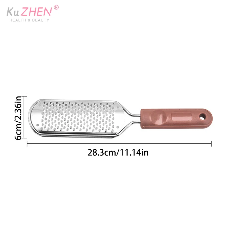 ملف القدم المهنية عرموش كعب مبشرة الصلب الجلد الميت الكالس مزيل باديكير ملف مبشرة القدم تقشير النسيج الغسيل #3