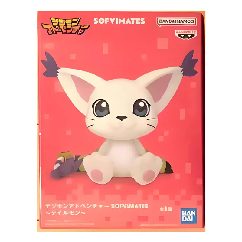 Genuine Original Bandai Namco Banpresto Digimon Adventure Sofvimates Tailmon Anime Figure Model Collector Figurine Toy Doll Gift