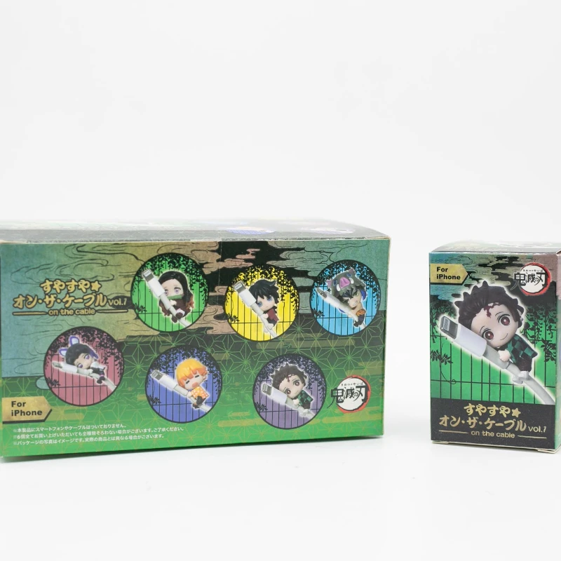 

Игрушки-сюрпризы Demon Slayer Kimetsu: Защита для кабеля, подвеска на краю чашки, куклы-игрушки, подарки для детей