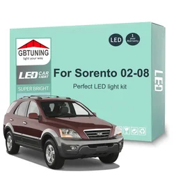 15Pcs Cars Accessories For KIA Sorento 1 MK1 I JC 2002 2003 2004 2005 2006 2007 2008 Canbus Dome Trunk LED Interior Light Bulb