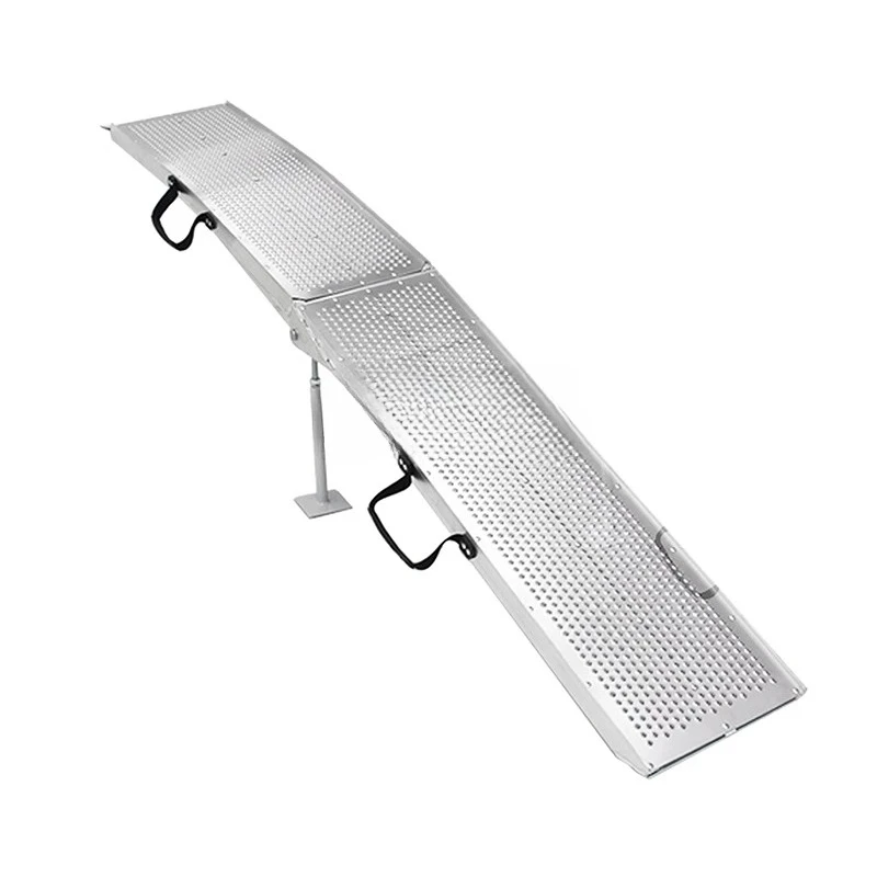 

Motorcycle loading, trailer transportation, loading and unloading ramp, folding ladder steps, boarding ladder springboard