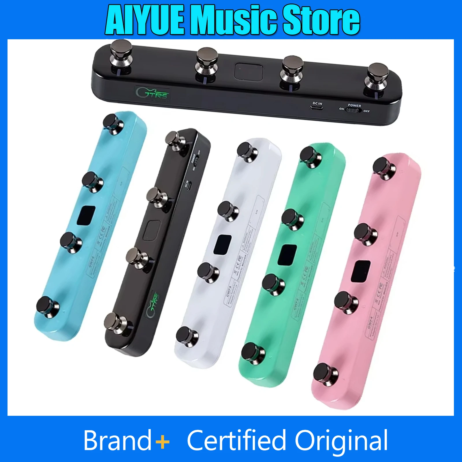 

Беспроводной ножной переключатель MOOER GWF4 для педалей Prime P1/P2 Smart Pedal и Gtrs Effect Pedal, запчасти для электрогитар