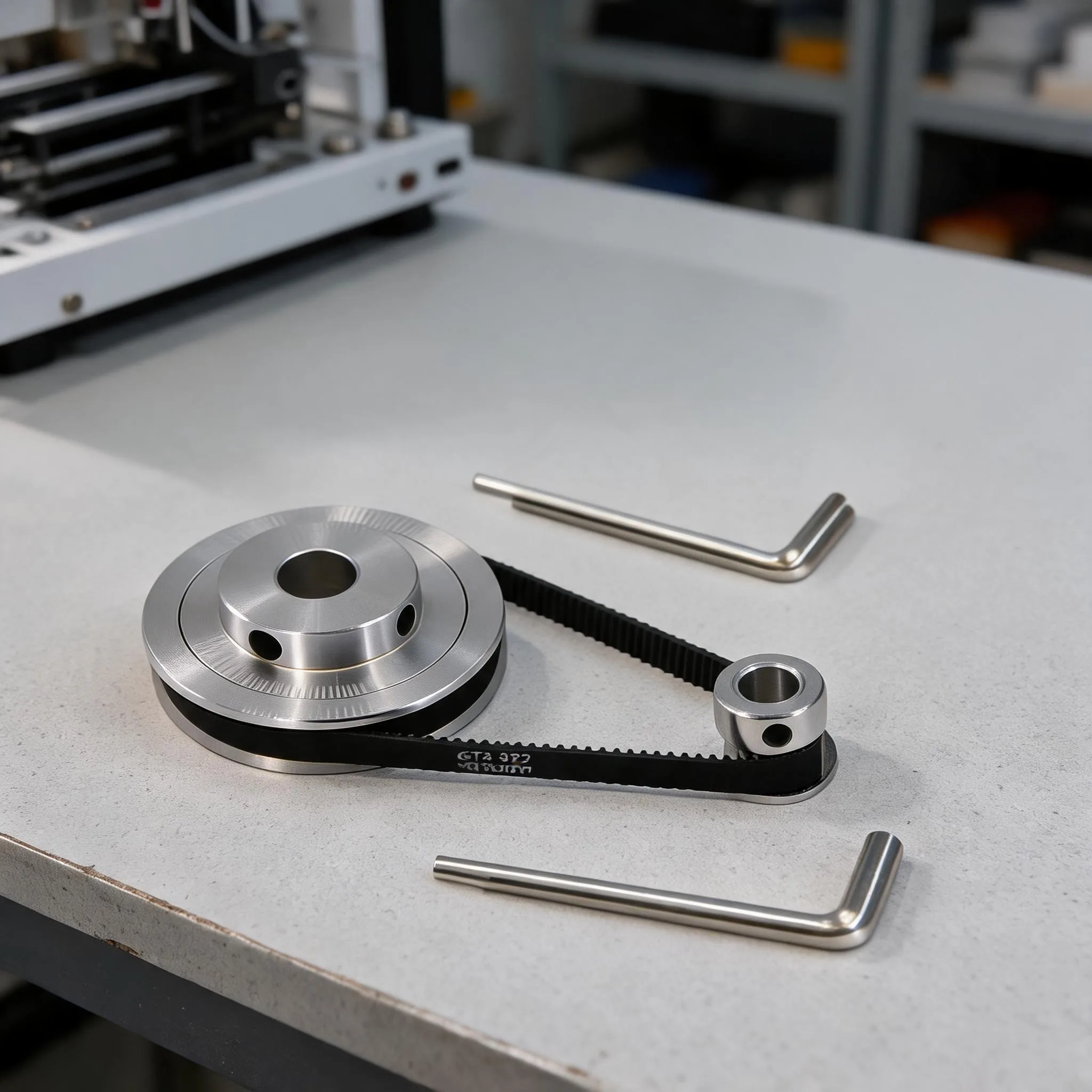20 & 80 Teeth Timing Pulley Quality Aluminium Synchronous Wheel with a 250mm Belt Ensures High Accuracy Transmission