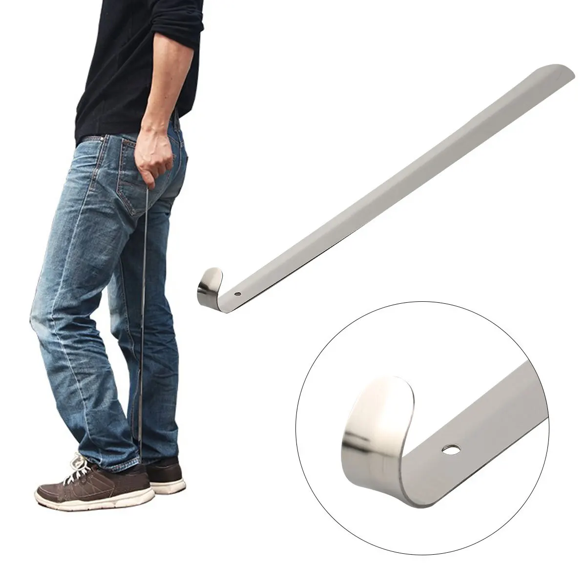 70cm shoe horn Handheld shoe horn Shoe horn with hanging hole
