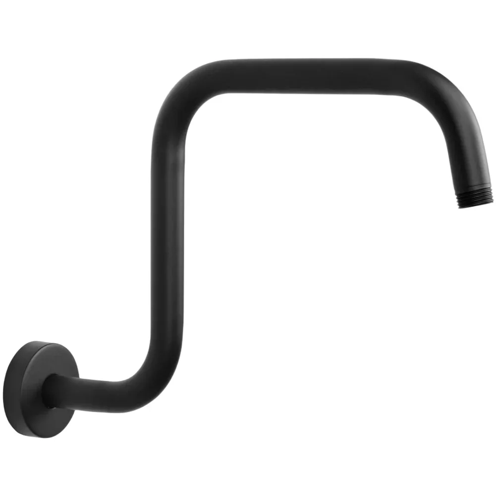 High Rise Shower Arm Shower Extension Arm High Rise Rust Resistant Scratch Resistant Shower Head Extender White