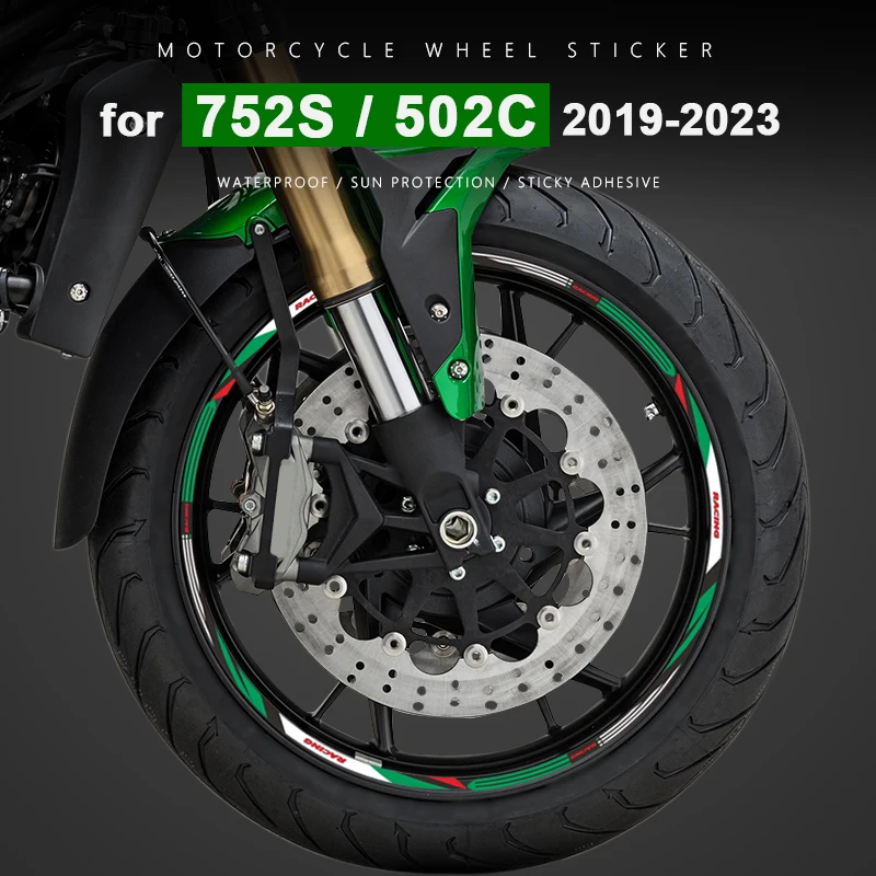 Motorcycle Wheel Sticker Waterproof Decals for Benelli 502C 502 C 752S 302S BN 125 251 302 BN302 Accessories 17 Inch Rim Strip