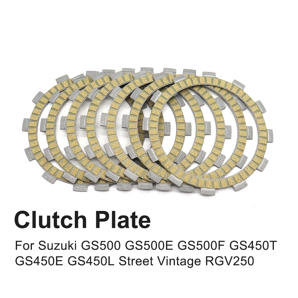 

For Suzuki GS500 GS 500E 500F 450T 450E 450L Street Vintage RGV250 Motorcycle Clutch Friction Disc Plate Kit Accessories