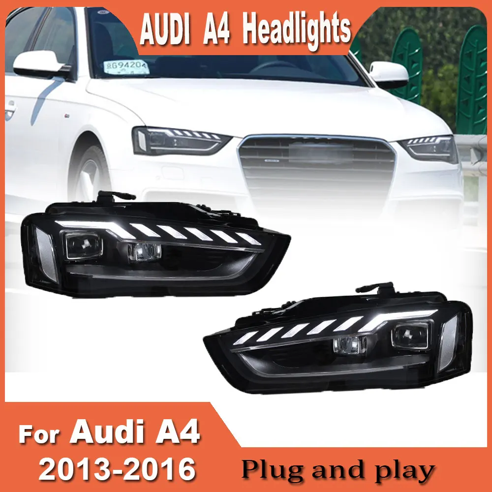 

2 шт., автомобильные фары для AUDI A4 B8 2013-2016