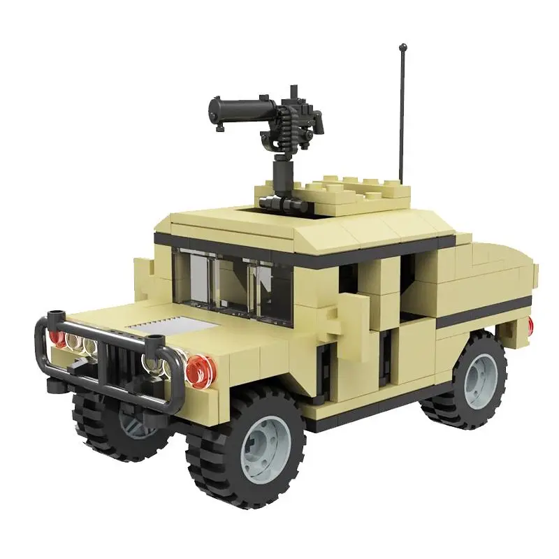 Military Armored Vehicle MOC Building Blocks Off-road Hummer M1151 Army Car Model Classic Bricks Educational Toys Kids Gift