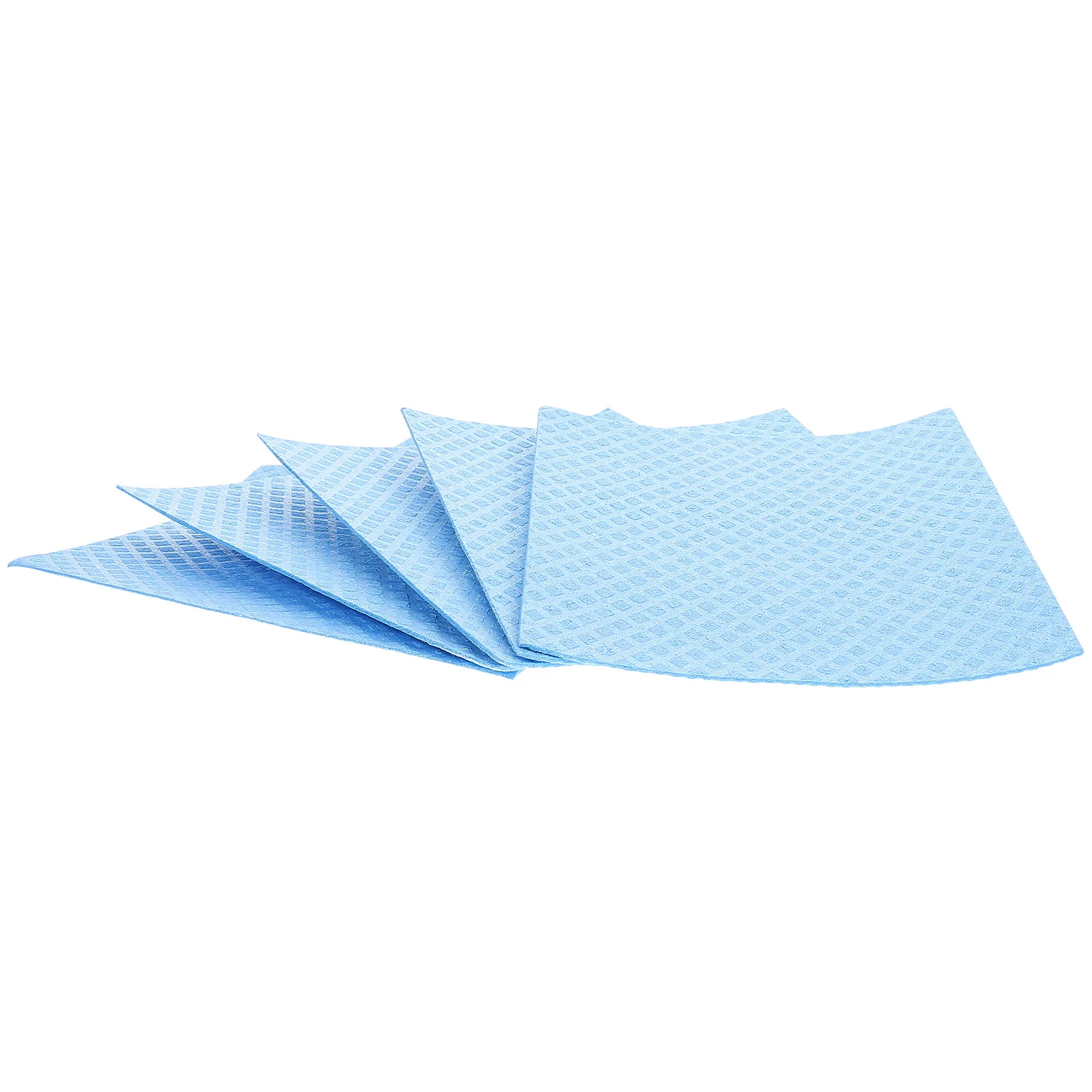 

5Pcs Cellulose Wood Fiber Cleaning Cloths Dish Washing Towels Reusable Heavy Duty Resistant Non-Scratch for Pans