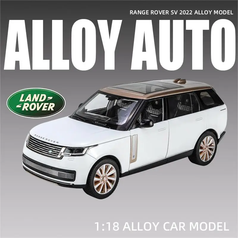 1:18 Range Rover Fifty 50 SV2022 Defender Alloy Car Toy Off Road Vehicle Boy SUV Diecast Metal Auto One Piece Hot Wheels Classic