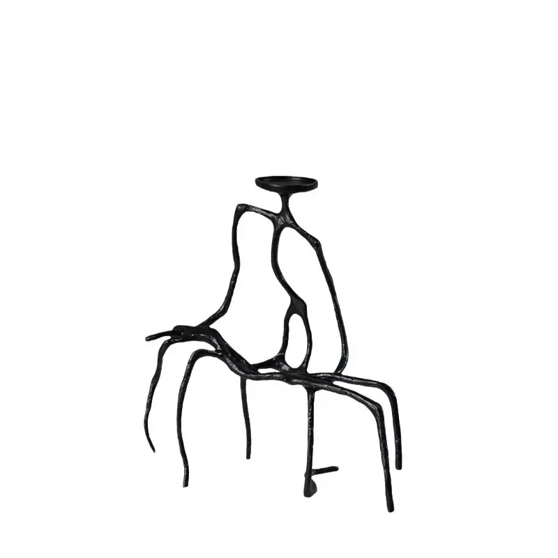 

Metal, humanoid, candlestick, living room, bedroom, high sense, ornament