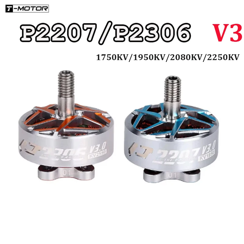 T-MOTOR P2207 P2306 V3 Pacer 6S KV1750 KV1950 KV2080 4S KV2550 Bürstenlosen Motor für RC FPV Freestyle Racing Drohnen Teile