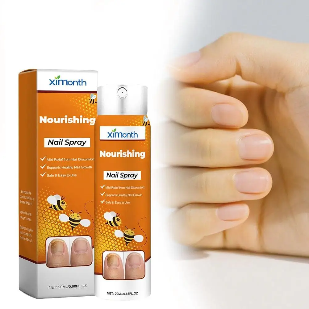 20ml Nail Nourishing Care Spray Urea Silver Chloride Deep Hydration Soften Cuticles Repair Dry Cracked Nails Portable Mist