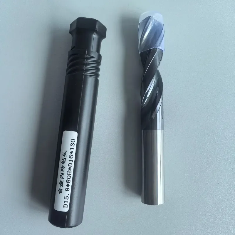 D15.9x80HxD16x130 Carbide Coolant Thru Drill Solid Core Carbide Steel Internal Cooling CNC Milling Machine Drill Bits