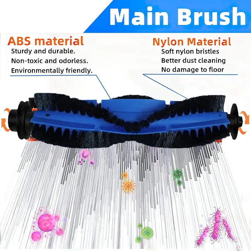 A86I-13 шт. комплект аксессуаров для Cecotec Conga 2290 Ultra, роботизированная основная боковая щетка, мешки для пыли, паровой фильтр, детали для пылесоса