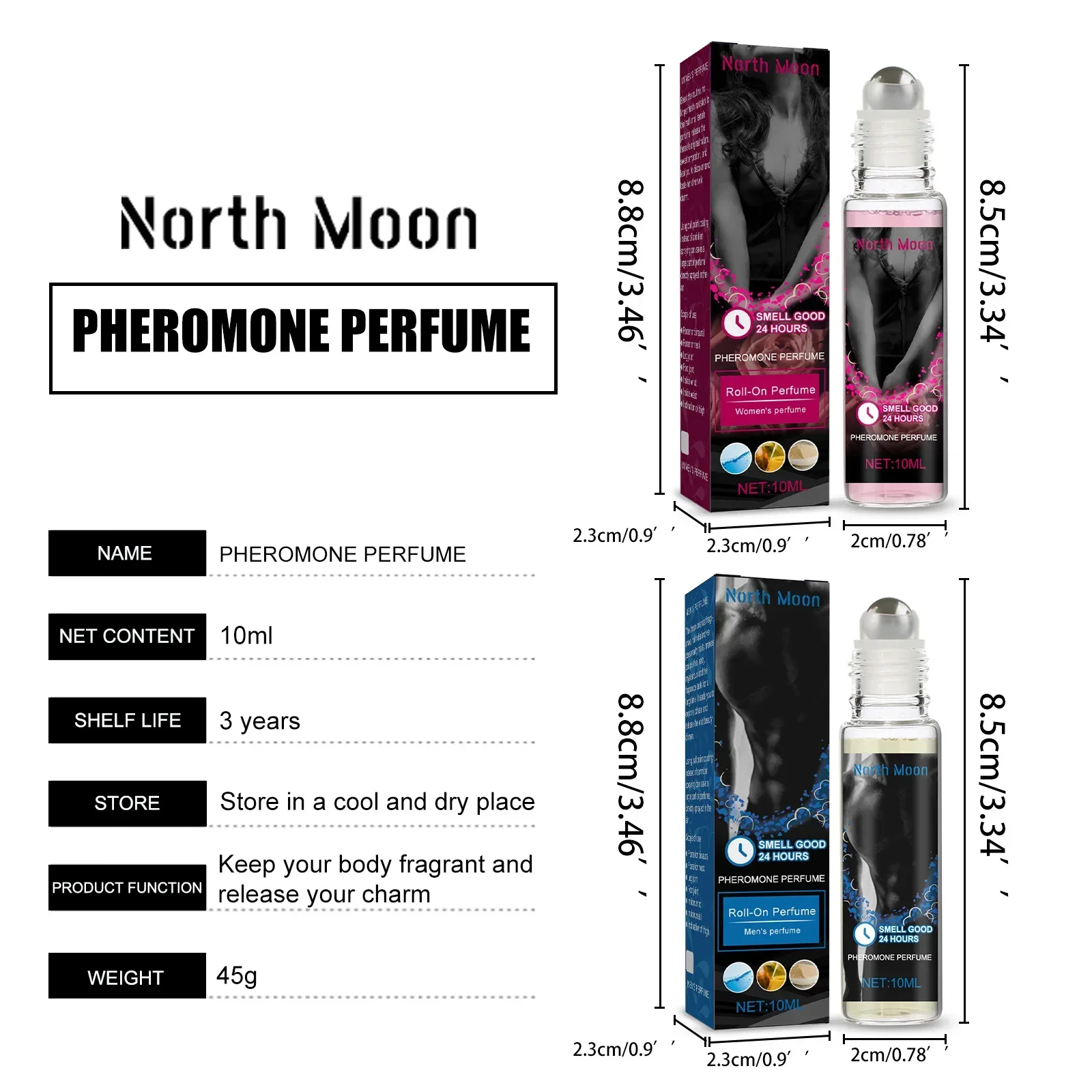 

10ml Roll Cologne for Men Pheromone Hypnosis Perfume Long Lasting Perfume Pheromones Increase Your Chances of Getting A Date