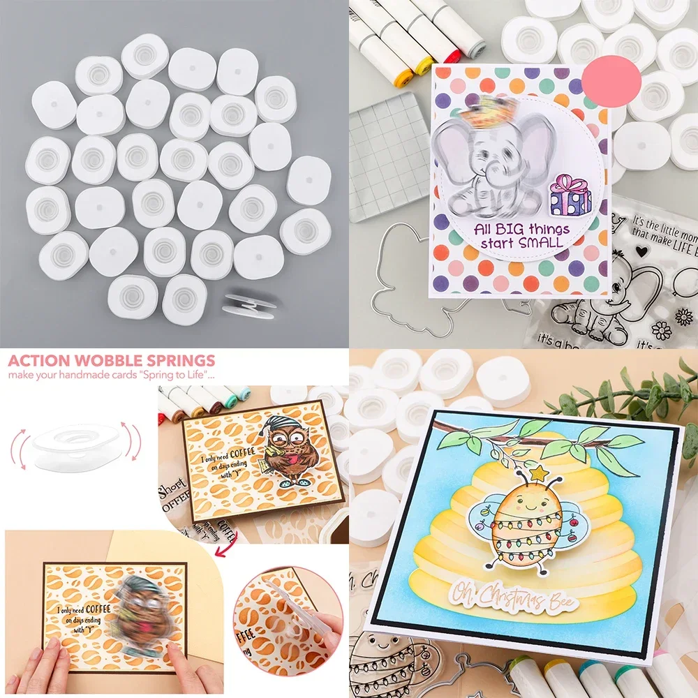 

60-150 шт. мини-стандартный набор качалок для создания интерактивных карточек, изготовление самоклеящихся качающих пружин