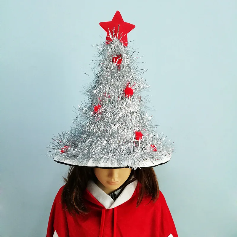 

Christmas Tree LED Glowing Hat Holiday Decoration Christmas Caps Children's Hats New Year Gifts Noel Navidad Party Supplies