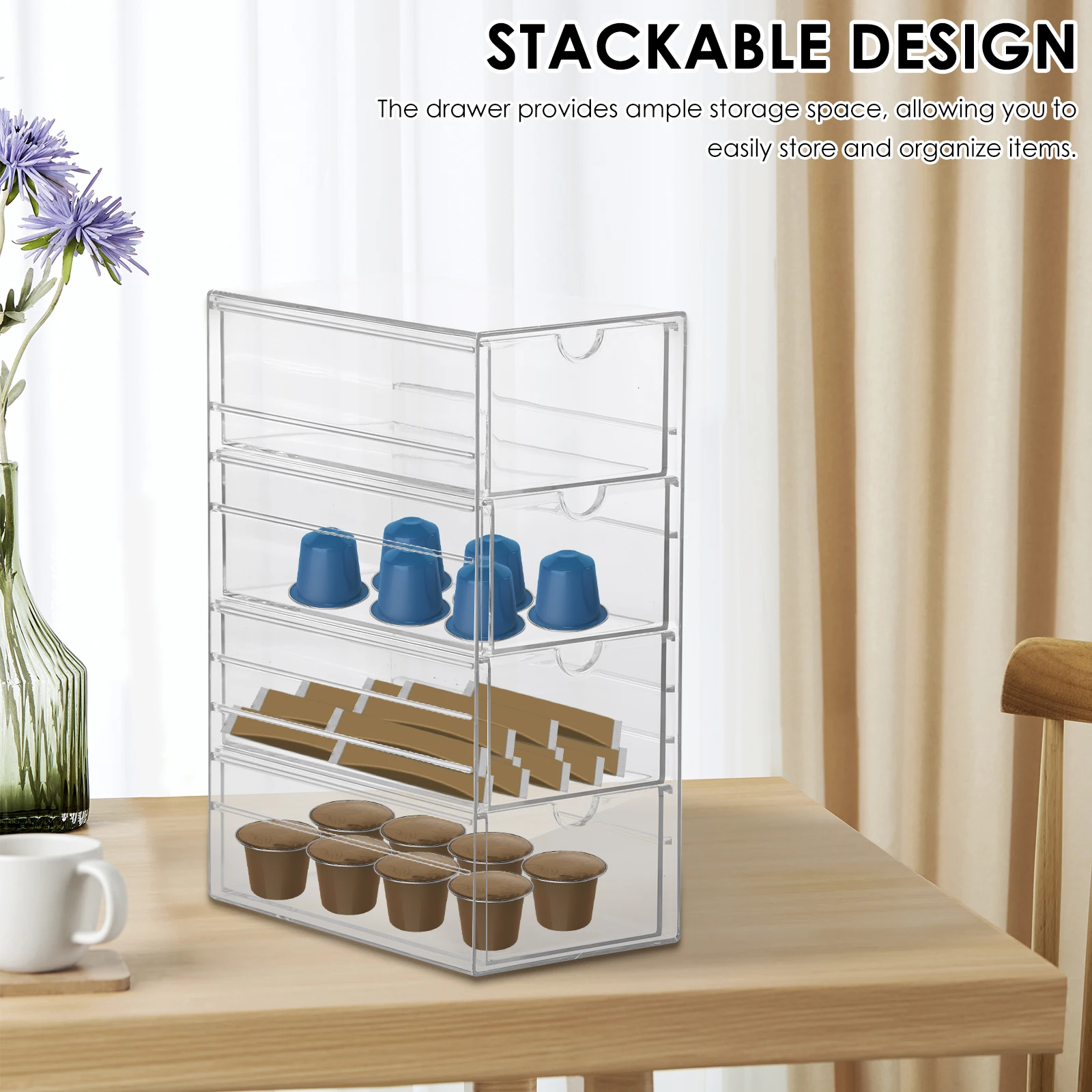 Tea Bag Organizer Drawer Stack - огляд і ціна Stackable Pantry Bin