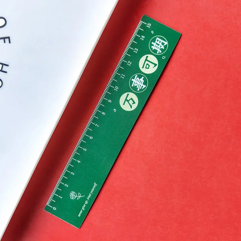 15 cm inspirierender Text, magnetisch, weiches Design, Zeichenlineal-Set, Schulbedarf