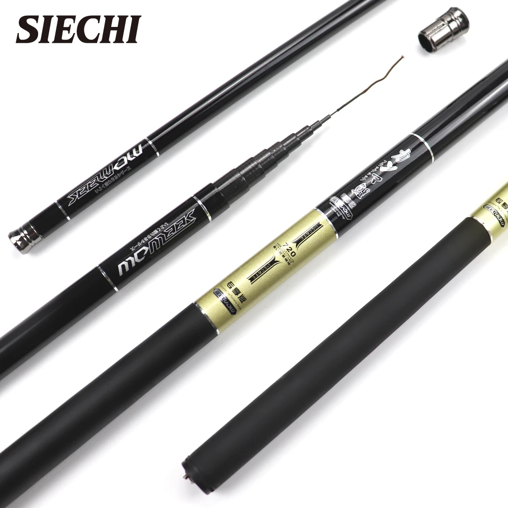 

Телескопическая рыболовная удочка SHICHI для речной рыбалки, фидерное удилище для ловли карпа из углеродного волокна, жесткая рыболовная удочка 3,6 м, 4,5 м, 5,4 м, 6,3 м, 7,2 м, походная удочка для пресной воды