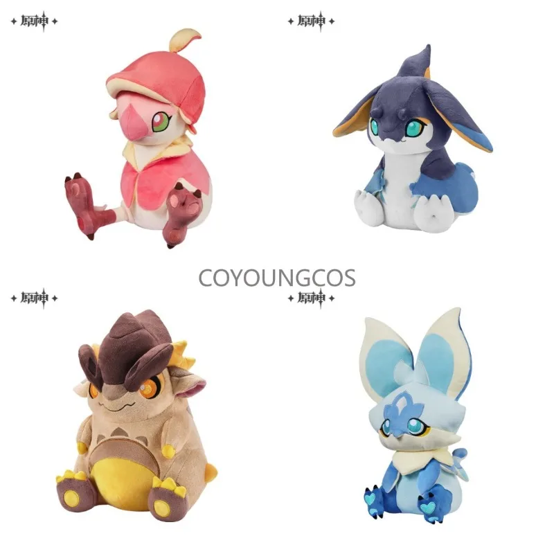 

Genshin Impact Blaze To Natlan Series Young Loong Plush Doll Cute Tepetlisauri Koholasaurs Plush Bag Decor Car Ornament Gift