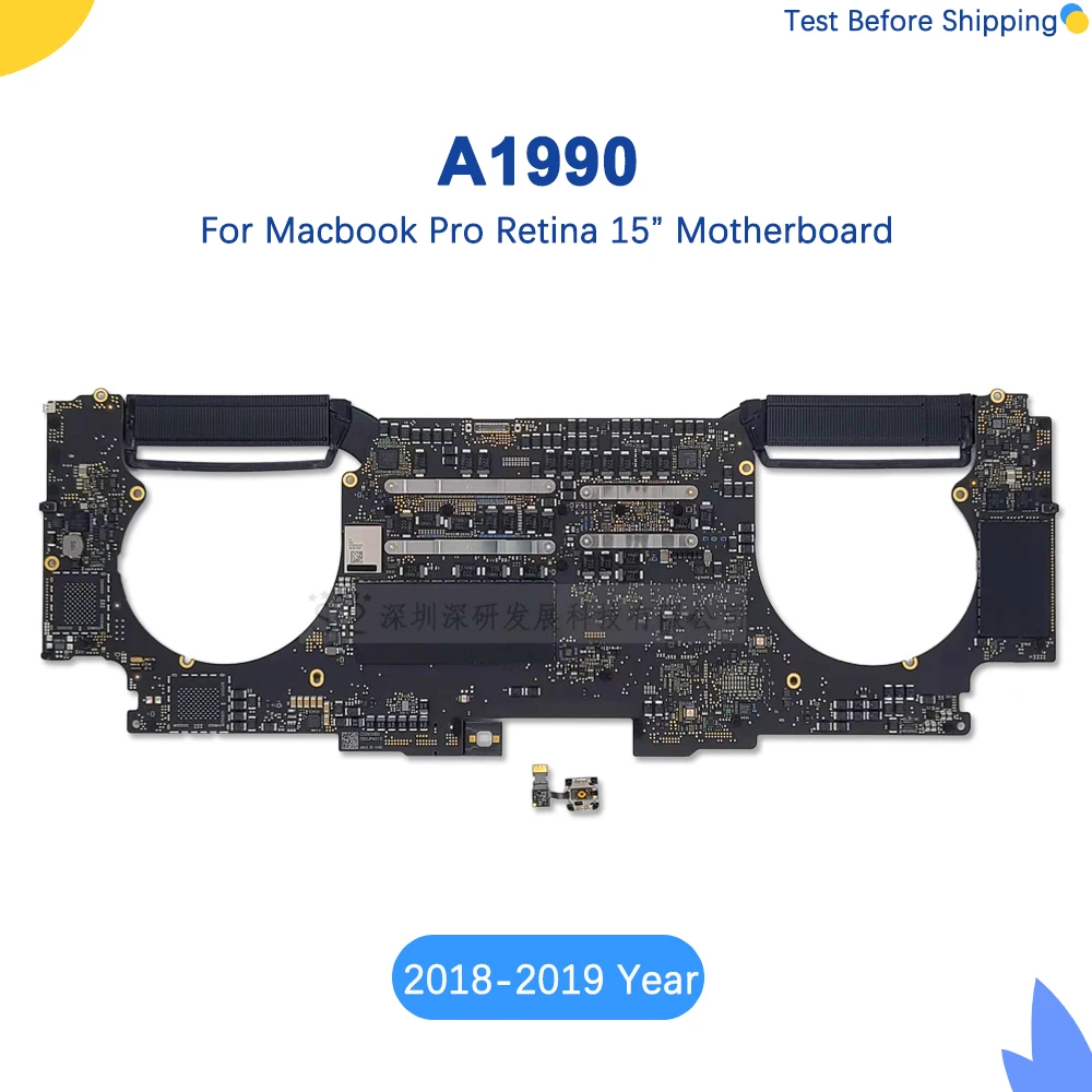 placa mae de laptop testada com touch id para macbook pro logic board i7 i9 16gb 32gb 15 pol a1990 82001041 a 820 01814 a2023 01