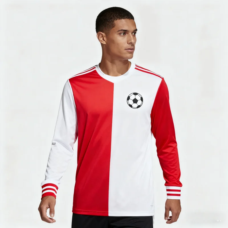 

3D Printed Motor Men 's Long - Sleeve Soccer Jerseys: Distinctive Striped & Color - Block Styles, Ideal for Football Enthusiasts