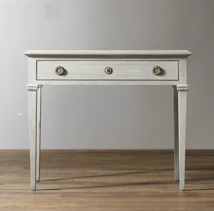 

American solid wood desk custom furniture oak old household children, study table study room storage computer table