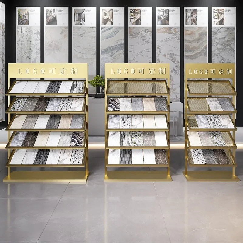 Tile display stand Stone color plate stand Marble sample stand Aluminum gusset plate Kitchen cabinet Door Rock plate Color