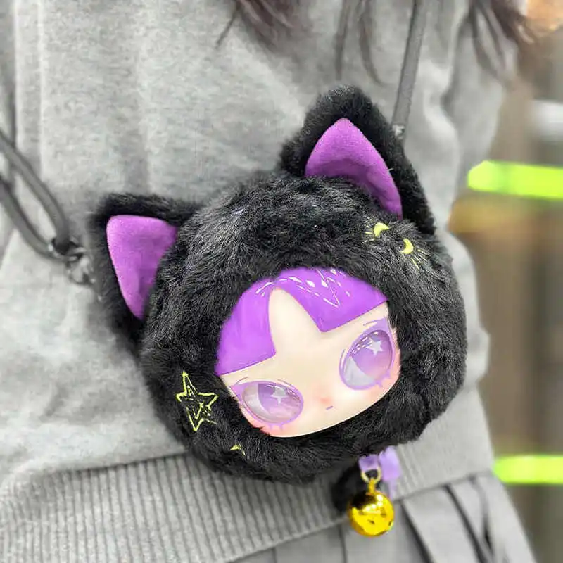 Em estoque genuíno interior sete dias festa de pelúcia pendurado saco na moda jogar caixa cega ornamento artesanal saco com zíper caixa mistério presente