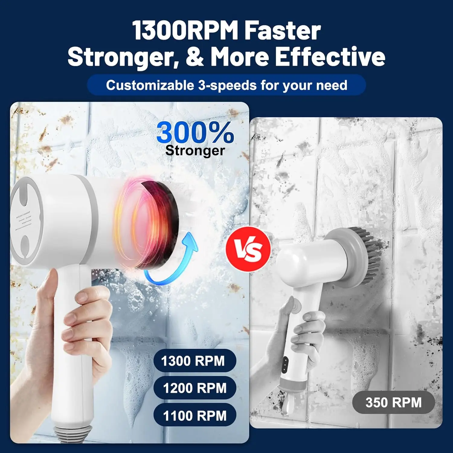 فرشاة تنظيف كهربائية شديدة التحمل ، جهاز غسيل دوار محمول باليد ، صديق كهربائي أوتوماتيكي محمول باليد ، بطارية استحمام Cle ، دورة في الدقيقة