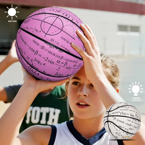 Pelota de baloncesto compuesta de Pu que cambia de Color para hombre, talla 7 (29,5 pulgadas), talla 6 (28,5 pulgadas), pelota de calle, pelota resistente al desgaste de alta calidad